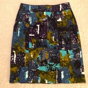 Anthropologie Tabitha Liquid Acres pencil skirt,s6